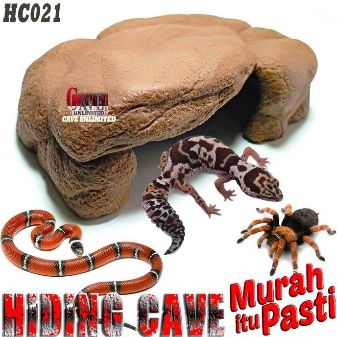 HC021A HIDING CAVETEMPAT BERSEMBUNYI HEWAN REPTILE GECKO TARANTULA ULA