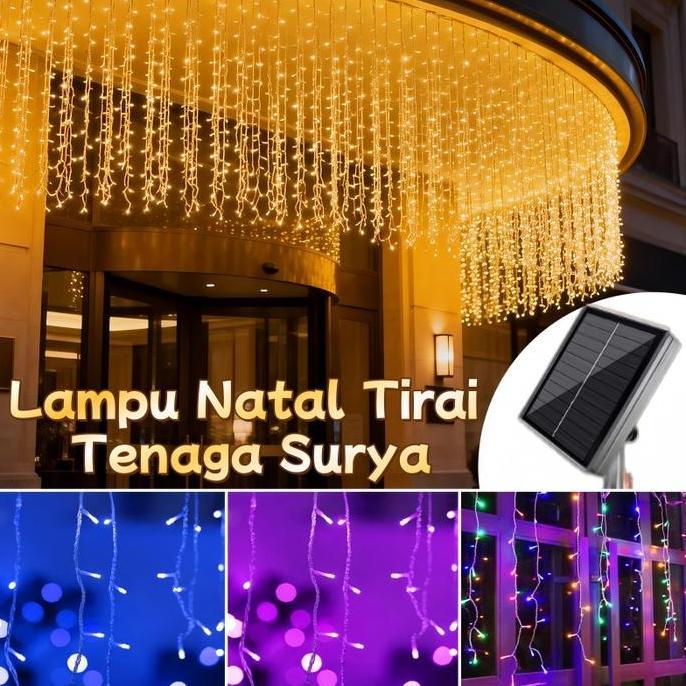 MALUKSHURE Kelap Kelip Lampu Hias Tirai Outdoor Waterproof Lampu Hias Lampu Ramadhan Lampu Kelap Kel