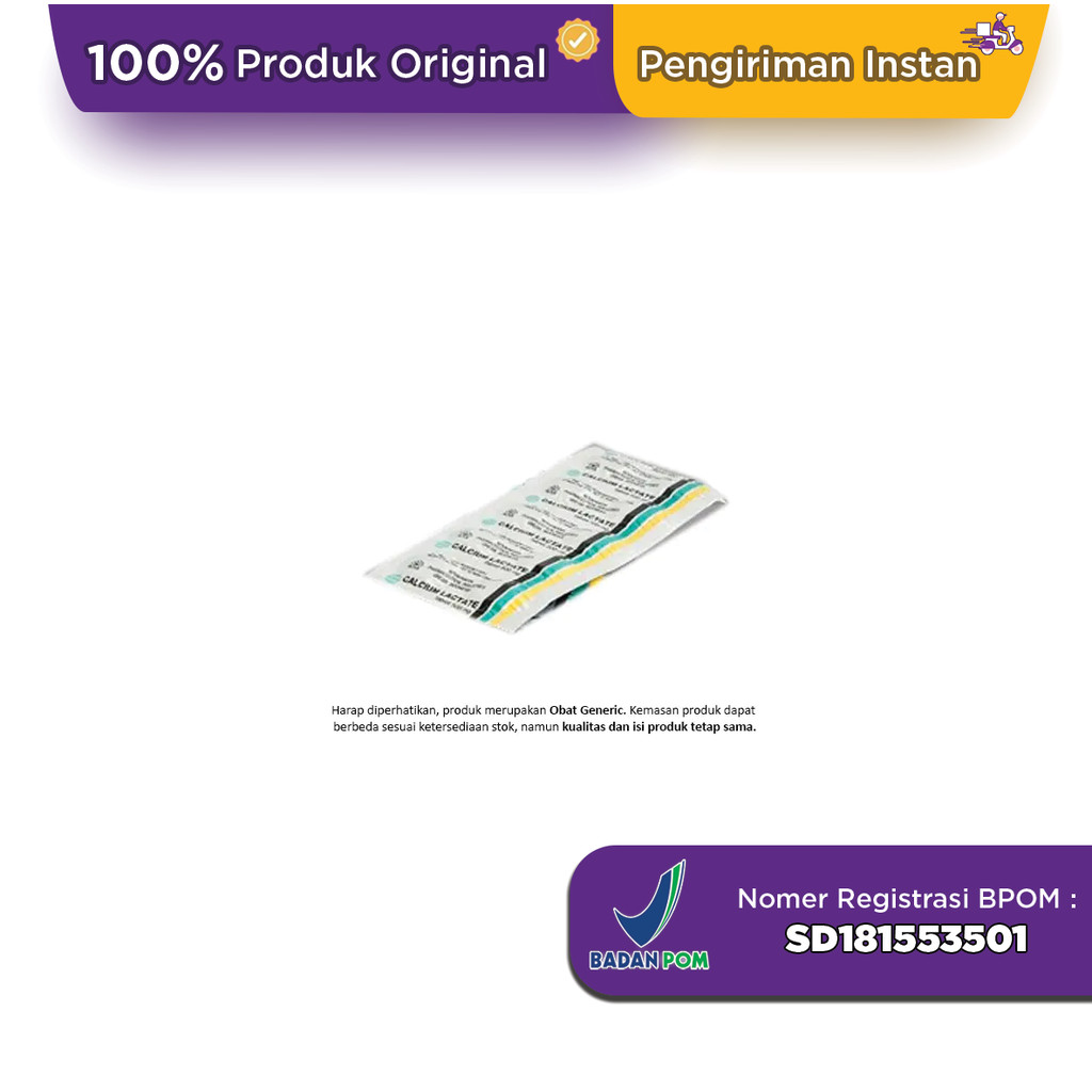 Calcium Lactate 500 mg 10 Tablet