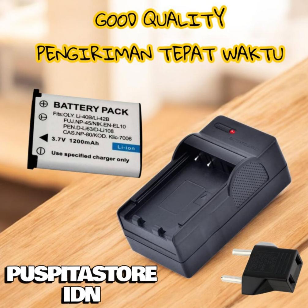 Baterai & Charger Fujifilm Finepix J250 J30 J38 S610 Z30 Z33 Z33WP Z100FD Z10FD - Batre Casan Charge