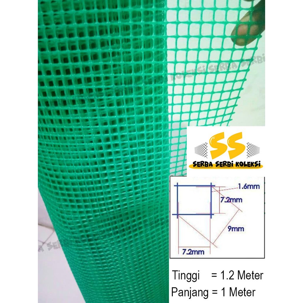 Kawat Jaring Plastik HDPE bentuk kotak / ALAS ANAKAN BURUNG