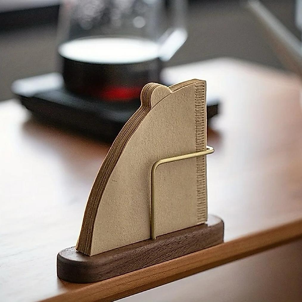 V60 PAPER FILTER WOODEN HOLDER - WOODEN HOLDER FOR PAPER FILTER V60