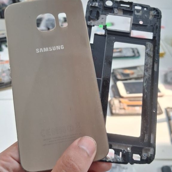 CASSING TATAKAN LCD SAMSUNG GALAXY S6 EDGE SM-G925F / G925I COPOTAN
