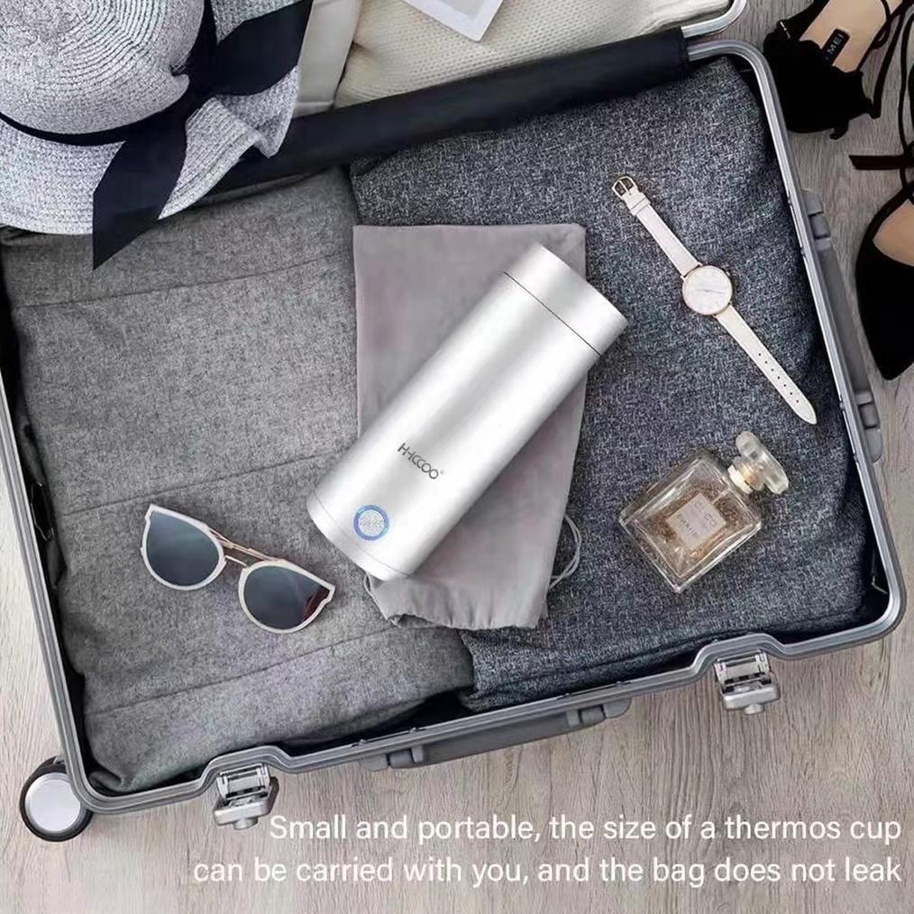 BIG PROMO Termos Listrik Portabel Stainless Steel - Pemanas Air Cepat AntiBocor, Travel Mug Mini USB