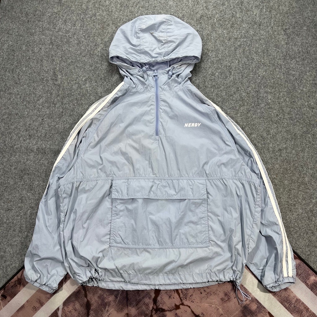 Jaket windbreaker halfzip cagoule Nerdy second