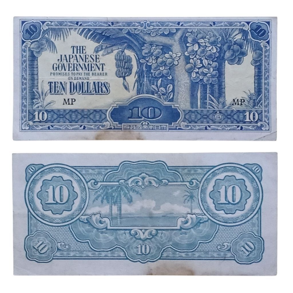 Uang Kuno 10 Dollar Malaya Tahun 1942-1945, pendudukan Jepang di Malaya