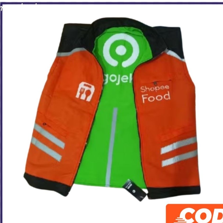 Rompi Gojek Bolak Balik Shopeyfood Terbaru Driver Motor