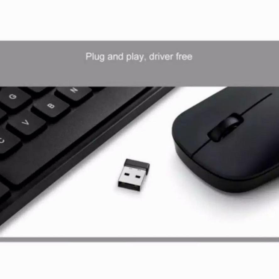 PAKET KEYBOARD WIRELESS & MOUSE WIRELESS XIAOMI MI COMBO SET GKM520