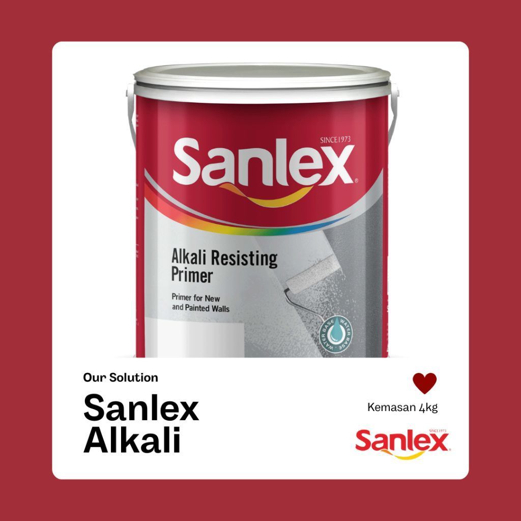 Cat dasar tembok Sanlex alkali 4kg
