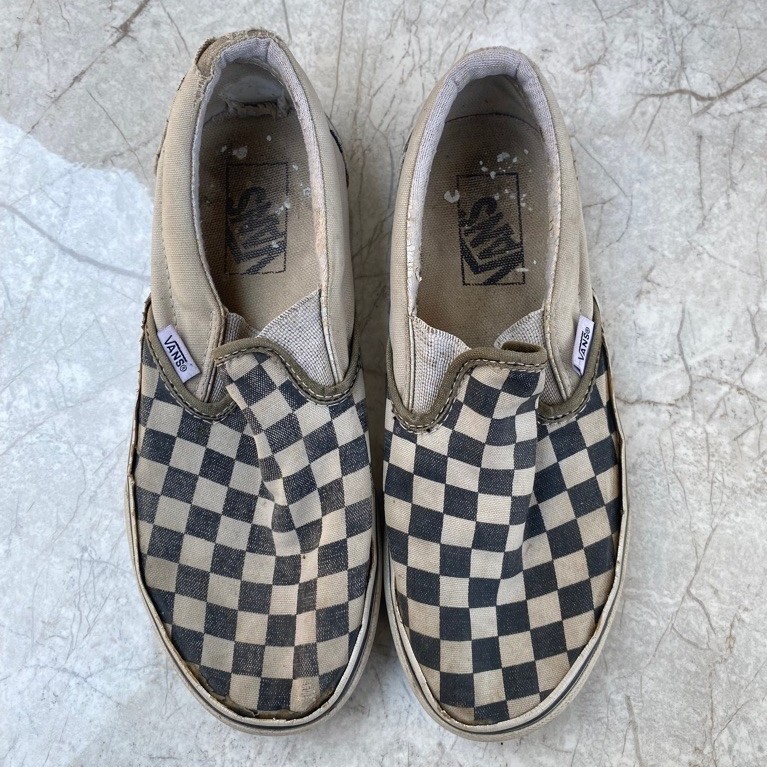 vans slip on checkerboard / vans authentic navy original