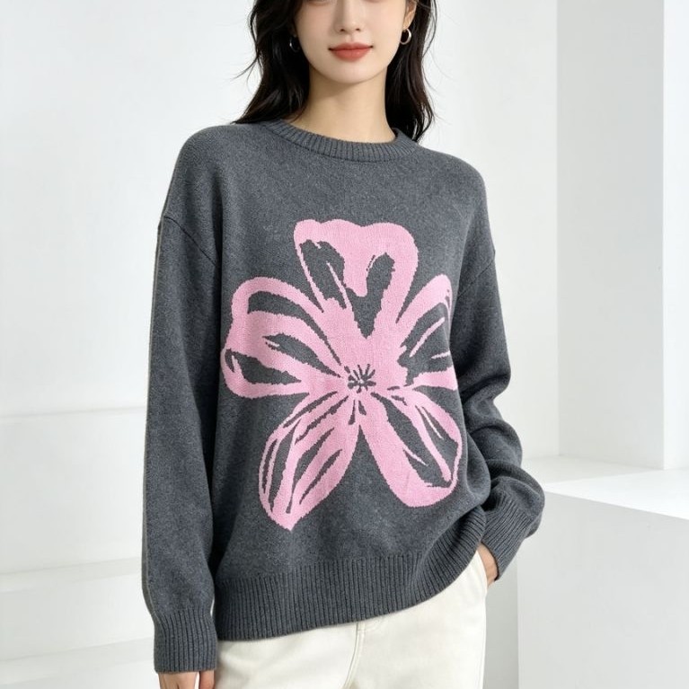 Sweater Shiku Willow dengan Bahan rajut premium acrylic Lembut dan Nyaman