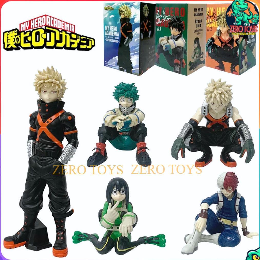 Action Figure My Hero Academia Break Time Collection Deku Bakugo Todoroki Tsuyu Asui