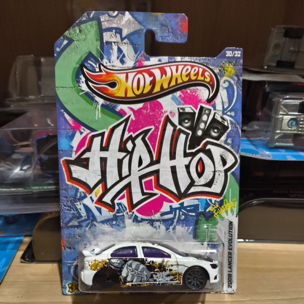 Hot Wheels 2008 Mitsubishi Lancer Evolution X Hip Hop ERROR Putih Hiphop