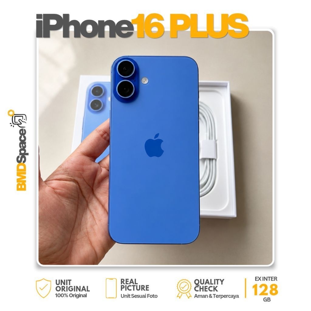 iPhone 16 PLUS 128GB ALL OPERATOR - Second Inter Original Apple