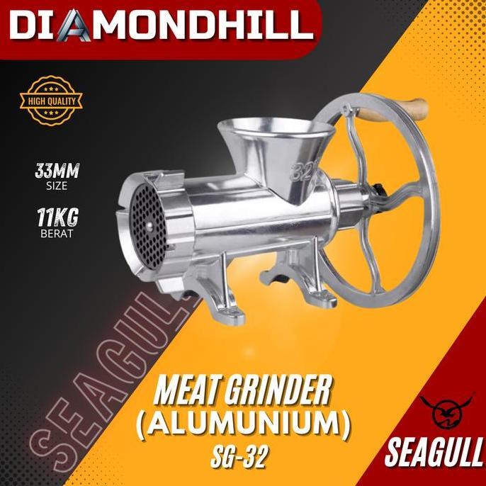 Gilingan Daging Manual Besi Stenless SG-32 Gilingan Daging Manual Aluminium SEAGULL