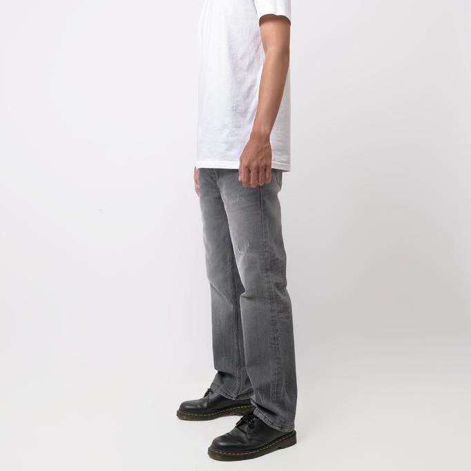 Rockmaker Celana Denim Regular Loose Grey Stone Jeans Nyaman