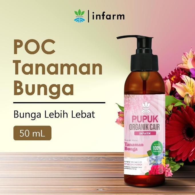 Gardener- Infarm - Pupuk Organik Cair Tanaman Bunga 100 Ml Poc Kompos Melebatkan Bunga Pupuk Infarm 
