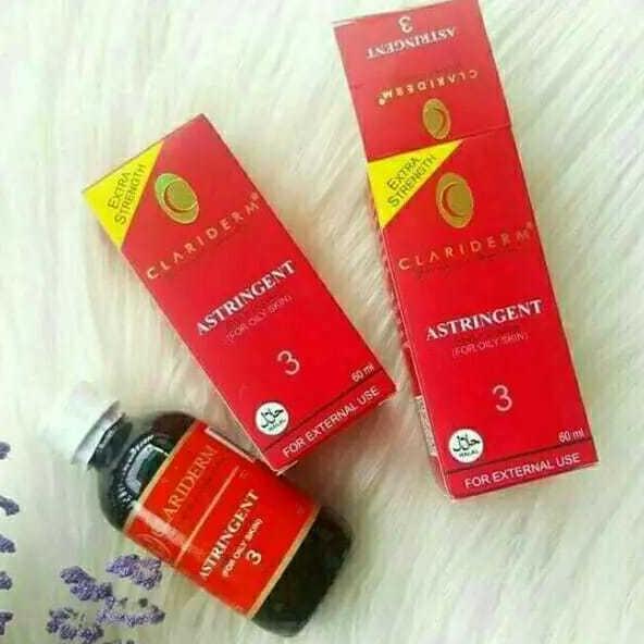 CLARIDERM ASTRINGENT 3 / TONER PEMBERSIH WAJAH / TONER WAJAH CLARIDERM 100% / CLARIDERM ASTRINGENT A