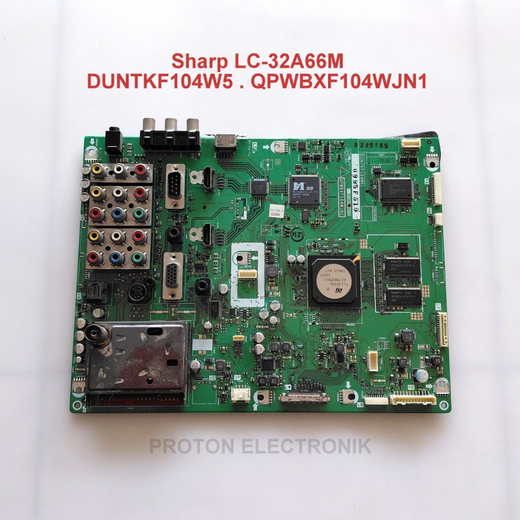 Mainboard LED TV Sharp LC-32A66M Aquos LC 32A66M Matherboard LCD DUNTKF104W5 QPWBXF104WJN1 Modul MB 
