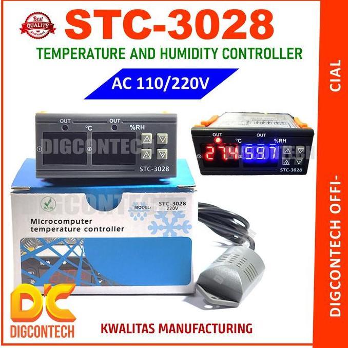 STC 3028 THERMOSTAT HYGROSTAT DIGITAL STC-3028 AC-220V DIXE99