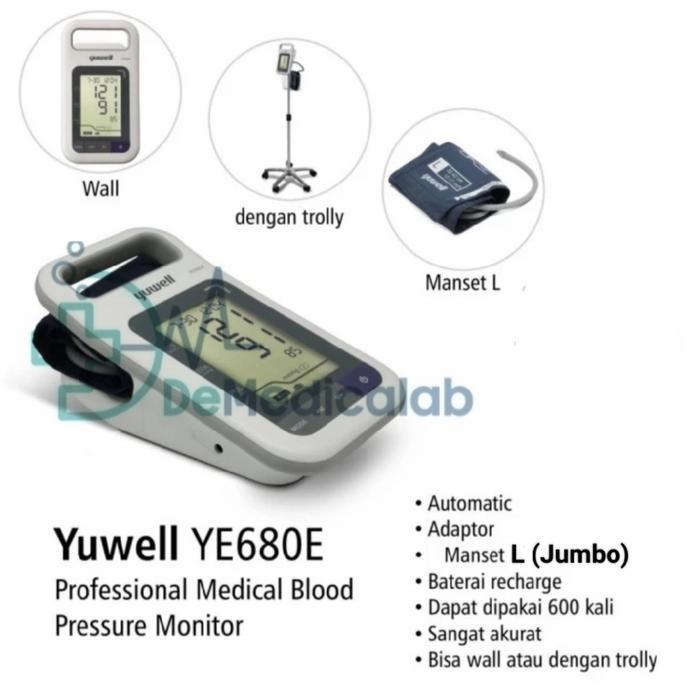 Tensimeter Digital Yuwell YE 680E / Tensi Digital Yuwell pakai roda - Onemed 208
