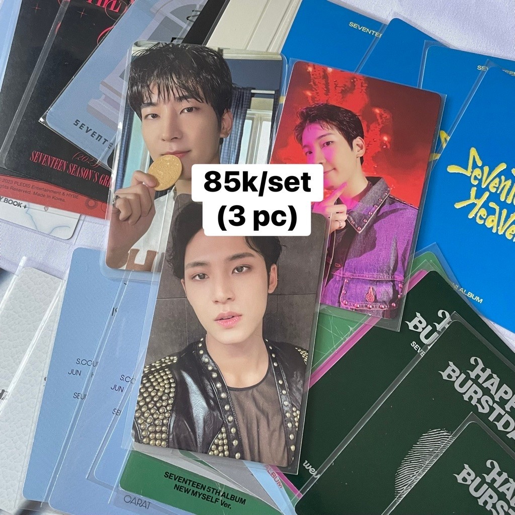 WONWOO JEON WONU SEVENTEEN SVT SEBONG PC PHOTOCARD OFFICIAL REGAL BISKUIT BISCUIT KIT FML HEAVEN DVD