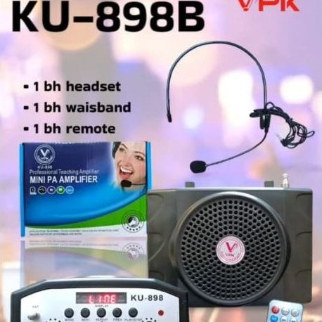 Waistband VPK Ku898b Mini PA Amplifier Bluetooth