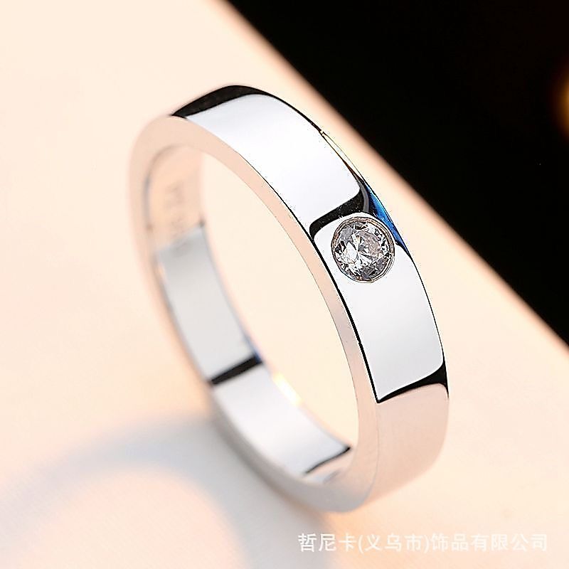 Cincin pria bergaya baru, klasik, elegan, sederhana, keren, cincin pernikahan, cincin pasangan.