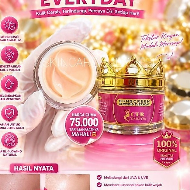 SUNSCREEN GLOWING MAHKOTA CTR COSMETIK