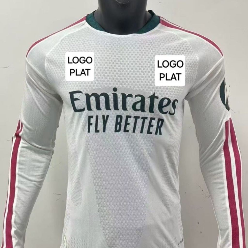 ( LS PLAYER ISSUE ) JERSEY BOLA PI PLAYER ISSUE LS LONG SLEEVE M A D R I D HOME , AWAY , 3RD NEW SEA