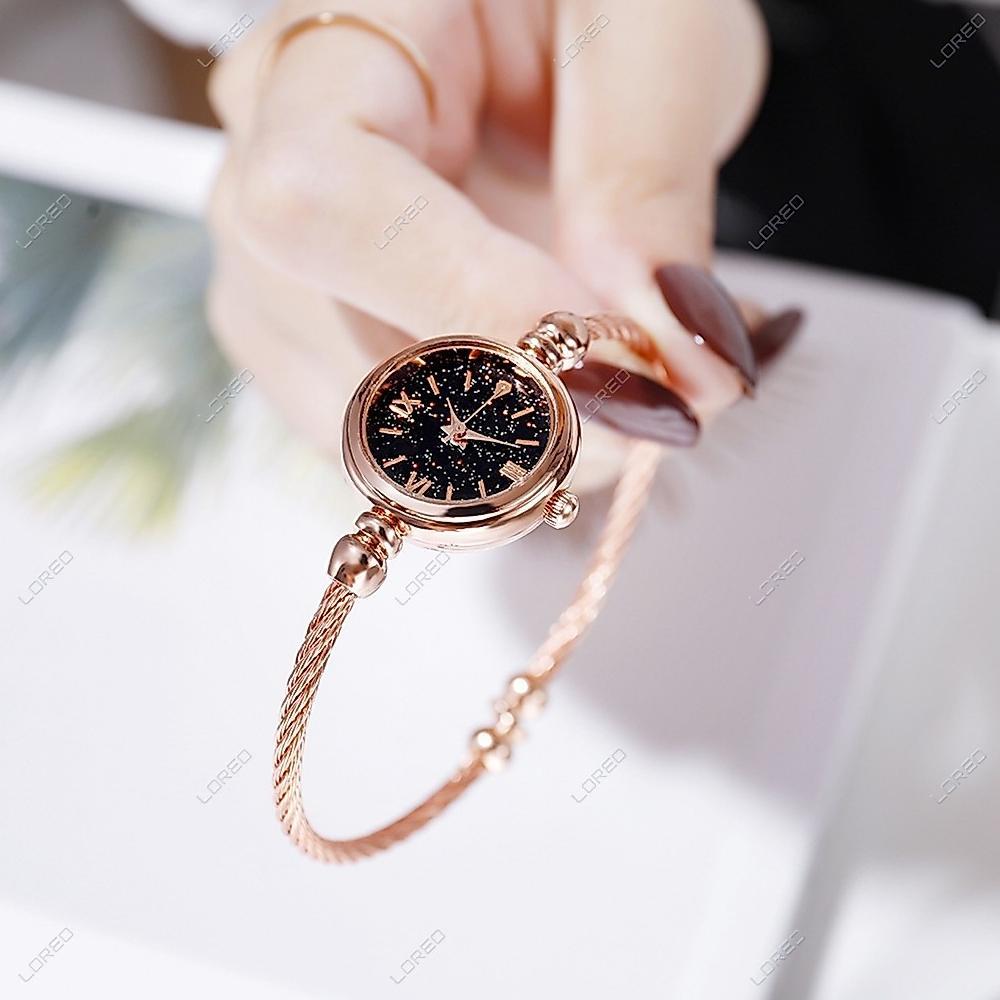 DISKON LOREO - JAM TANGAN WANITA ADJUSTABLE MODEL GELANG / JAM TANGAN WANITA KECIL