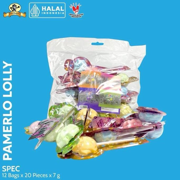 Pusan Pamerlo Lolly 140Gr Isi 20Pcs