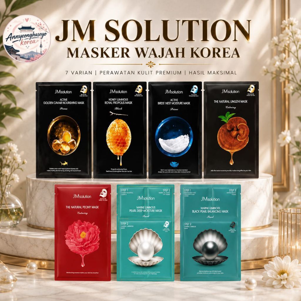JM Solution The Natural Mask Masker Wajah Korea / Muka Original / JM Solution Masker