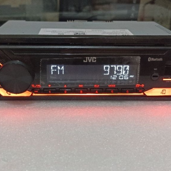 Headunit Singledin audio mobil  JVC  blutut