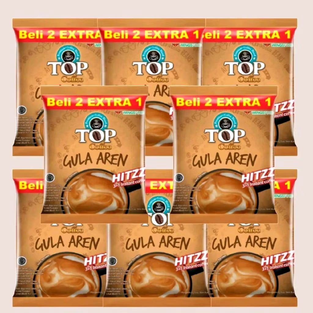 TOP KOPI GULA AREN, TOP KOPI GULA AREN TUBRUK, TOP PLUS, TOP CAPPUCINO