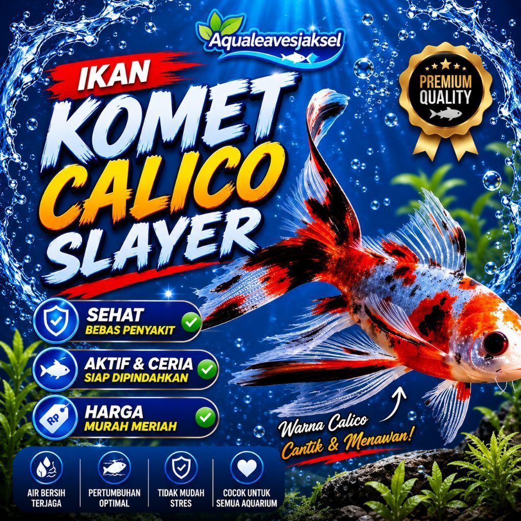 ikan komet calico slayer