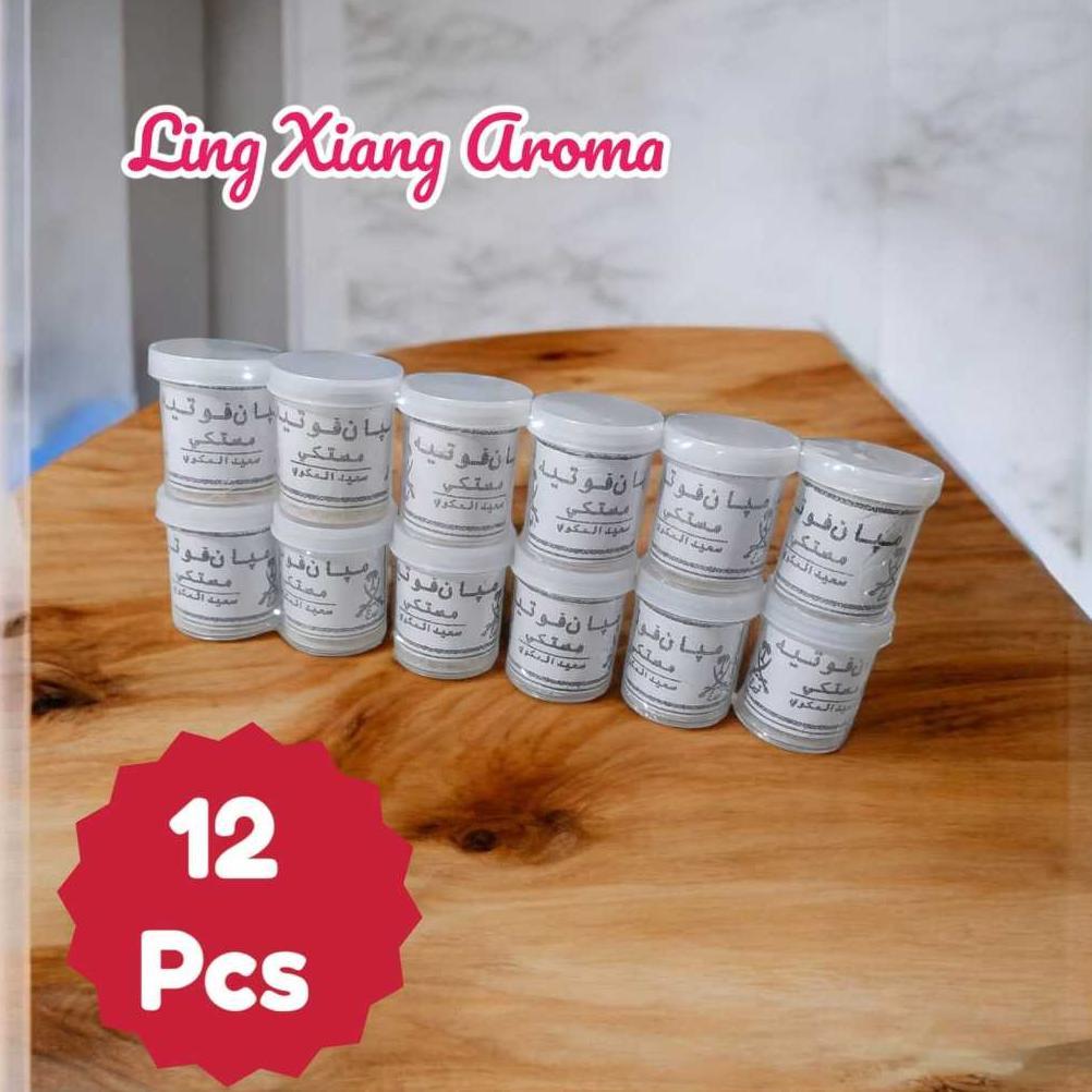 LING XIANG AROMA Menyan Mustaki Kemenyan Arab Putih Asli Getah Kemenyan 12 Pcs