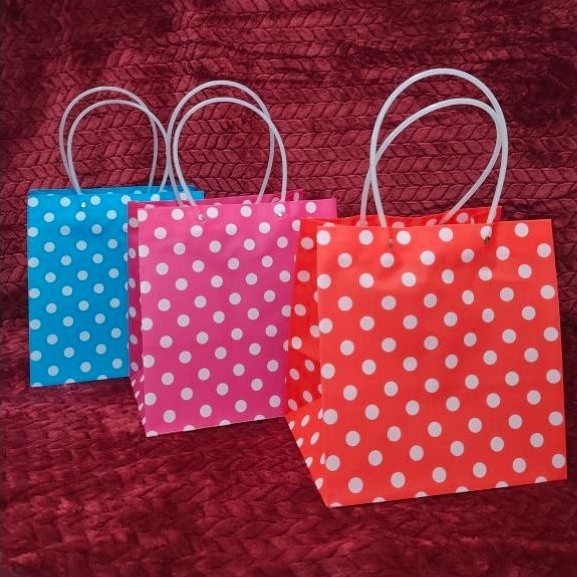 Tas Plastik Tebal Motif Polkadot