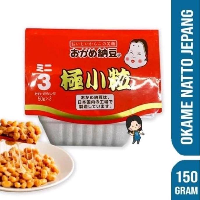 Okame Natto Isi 3 Pack | Natto Jepang | Makanan Kering
