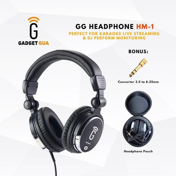 GG HEADPHONE HM-1 - HEADPHONE MONITORING FOR KARAOKE AND DJ LIVE STREAMING