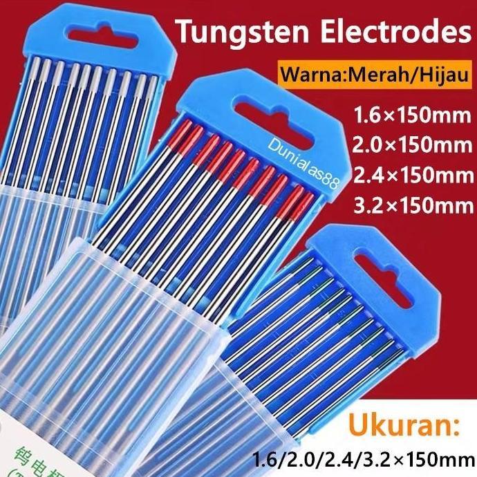 TERLARISS TUNGSTEN ARGON TUNGSTEN TIG KAWAT LAS TUNGSTEN ELECTRODES UTK MESINLAS