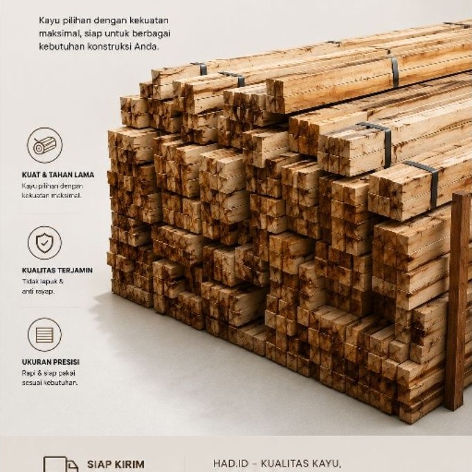 Kayu Reng 2x3  Panjang 2 Meter