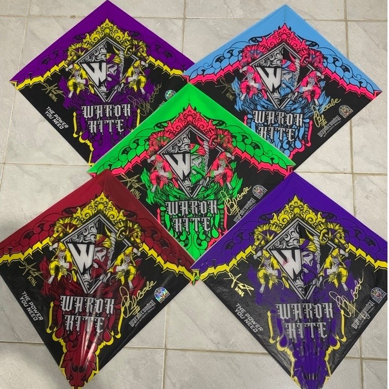 paket 5pcs Layangan tournament Warok Hayate Black+ Ttd/Layangan Tournament/Layangan Sukhoi/Layangan 