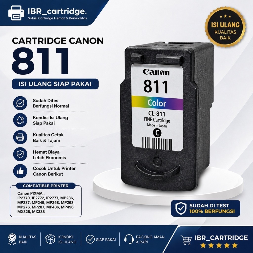 Canon Cartridge 810 811 Modif Infus Printer ip2770 MP287 MP258 MP237