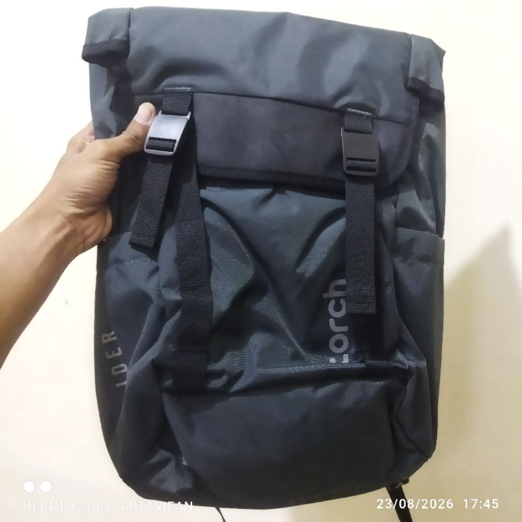 Tas Torch Ider Backpack Pria Wanita Waterproof Original Grey Abu-abu