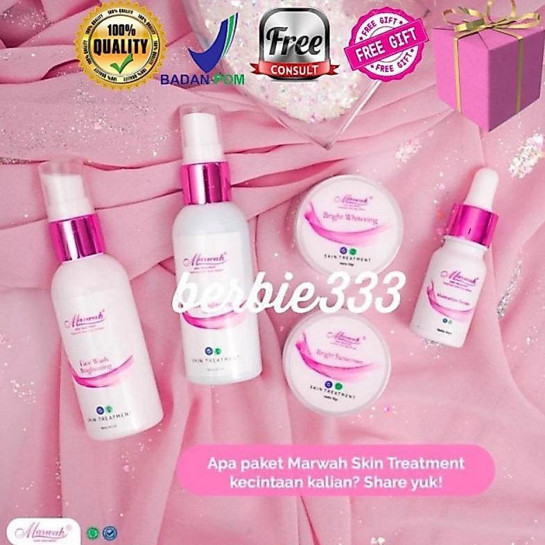 Marwah Baru Ecer || Paket || Bright / Aging / Acne / Platinum / Teatree / Spesial / Oily / Derma Ski