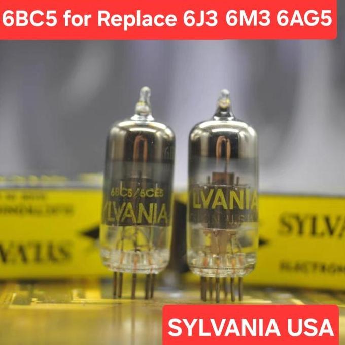 SYLVANIA 6BC5 VACUUM TUBES VALVE FOR REPLACE 6J3 6M3 6AG5 6186 TUBE PREAMP PAIR FAS08