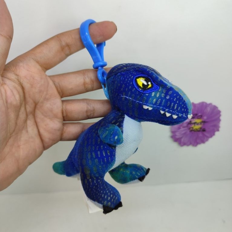 boneka Jurassic World Jurassic park blue original mini keychain