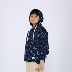 Bebe - Atomic Kiddz Jaket Sublim Anak Unisex 1-12 Tahun - Linoz Navy