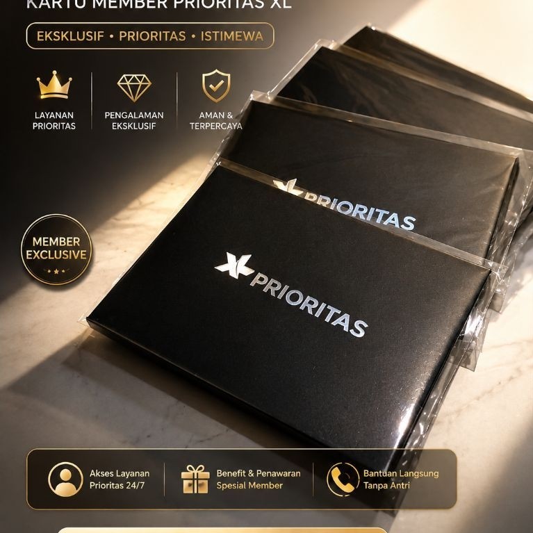 Kartu Perdana XL Priorita Kuota 50GB nomor by Request 5angka dominan